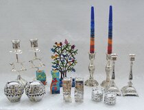 Shabbat | Kandelaars en kaarshouders