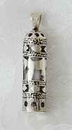 Mezuzah / Mezoeza hangertje met Chai (= Leven)