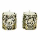 Shabbats kandelaars Jeruzalem - geschikt voor waxinelichtjes