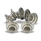 Cupjes van nikkel voor kaarsen in diverse maten en waxinelichtjes