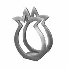 Servethouder aluminium granaatappel