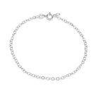 Zilveren Schakelarmband met veerringsluiting en fijne schakeltjes voor het bevestigen van Click Bedels