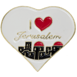 Reversspeld in hartvorm met: I love Jerusalem