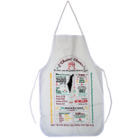 Keukenschort, leuke schort met in het Engels veel informatie over de geschiedenis van de wijn in Israel