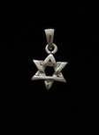 hangertje, zilveren Davidster 1,3 cm