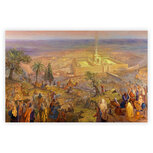 Kunstposter: pelgrimstocht naar de tweede tempel van Jeruzalem