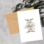 Kaart &#039;Ik zal er altijd zijn&#039;