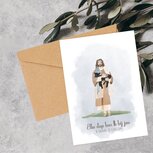 Kaart &#039;Elke stap ben Ik bij jou, ik draag je elke dag&#039;