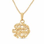 Hebreeuws hangertje 14K goud, Shema Yisrael (Hoor Israel) uit de Rafael Jewelry collectie