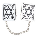 Tallit clip / Talliet clip met Davidster