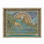 Reproductie 'Het hert verlangt naar het water.' small van kunstwerk uit Israel: Ps.42:1-2,8,11