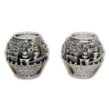 Shabbats kandelaars van de oude stad Jeruzalem - geschikt voor waxinelichtjes