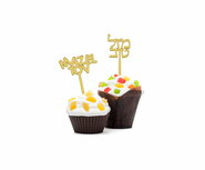 cake-toppers | taartversiering met Mazel Tov in het goud