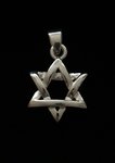Hangertje, zilveren Davidster 2,3 cm