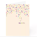 Felicitatiekaart, 'Mazeltov' kleurrijke kaart - voor elke gelegenheid waarbij u iemand wilt feliciteren