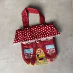 Handgemaakt tasje 'huis'