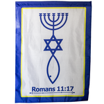 Vlag met Messiaans Zegel 80 x 110 cm.