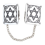 Tallit clip / Talliet clip met Davidster