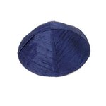Keppeltje van Yair Emanuel van prachtige ruwe zijde in een mooie donkerblauwe kleur.