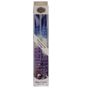 Shabbats kaarsen Blauw/Paars