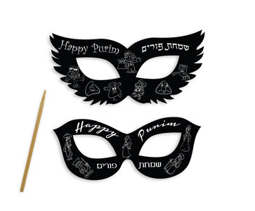 Poeriem | Purim krasmaskers - 6 stuks