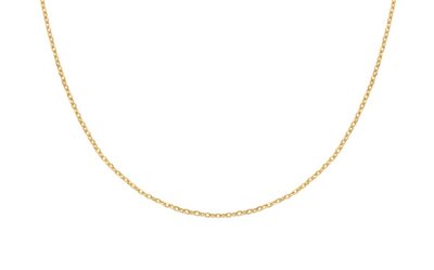 Ketting 14K goud 42-45cm, 0,80mm Anker schakeltjes, een tussenoog op 42cm en een totale lengte van 45cm