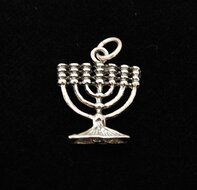 Menorah hangertje, zilver