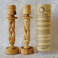 Shabbat kandelaar olijfhout
