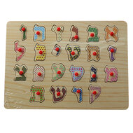 Houten AlefBeth puzzel voor baby&#039;s en kinderen