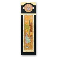 Boekenlegger met Bijbels thema: David spelend op zijn harp