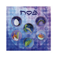 Papieren Servetten met met vrolijke afbeeldingen van de 6 speciale gerechtjes