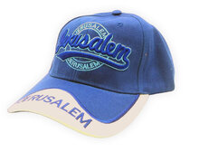Israel Petje / Baseball Cap donkerblauw met de tekst Jerusalem