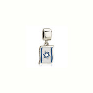 Hangend Israelvlag Bedeltje van zilver