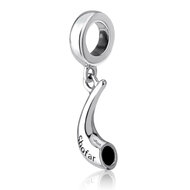 Hangend Shofar bedeltje van zilver