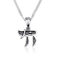 Chai (Leven) hangertje zilver van Marina bijpassend bij de bedelarmband van dezelfde ontwerpster