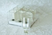 Lampolie glaasjes small voor in een (Chanukah) Menorah of uw Shabbatskandelaars. Om uw Menorah of kandelaars met olie te laten 
