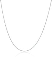 Collier / Ketting, zilveren slangketting / slangenketting van 1,4 mm breed leverbaar in verschillende lengtes