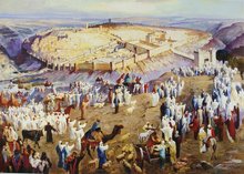 Schilderij uit Israel op canvas: Op naar Jeruzalem