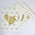 Set van 4 Hebreeuws/Engelse Ansichtkaarten voor Chanoeka / Chanukah van Ahavah design