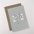 Heb Lief Kaart met envelop van Ahavah design met Wees stil en weet dat ik God ben in grijs/wit
