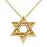 Davidster hangertje, 14K gouden Davidster hangertje met het 'Shema Yisraël' uit de Rafael Jewelry collectie