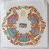 Pesach set van Yair Emanuel versierd met hand geschilderde kronen in prachtige kleurschakering.