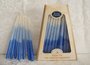 Chanukah kaarsen blauw/wit