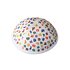 Keppeltje / Kippah, wit keppeltje voor kinderen van Yair Emanuel prachtig geborduurd met kleurige letters van het volledige Alef Bet_