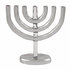 Prachtige Aluminium 7-armige Menorah van Yair Emanuel in zilverkleur. 