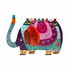 Chanukah Menorah (Chanoekia) van Yair Emanuel met vrolijke afbeelding van een kleurige olifant