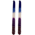 Shabbats kaarsen Blauw/Paars