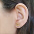 Davidster oorbelletjes, 14K gouden oorstekers met Davidster uit de Rafael Jewelry collectie_