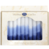 Shabbats kaarsen, kosher en handgemaakt in Safed verpakt per 12 stuks. Blauw/Wit