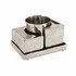 Havdalah Set, zilver gehamerd en uit elkaar te schuiven uit het atelier van Yair Emanuel